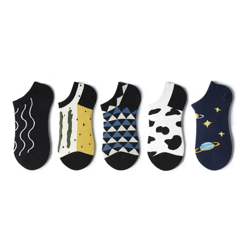 Scenic Nature Pattern Cotton Socks