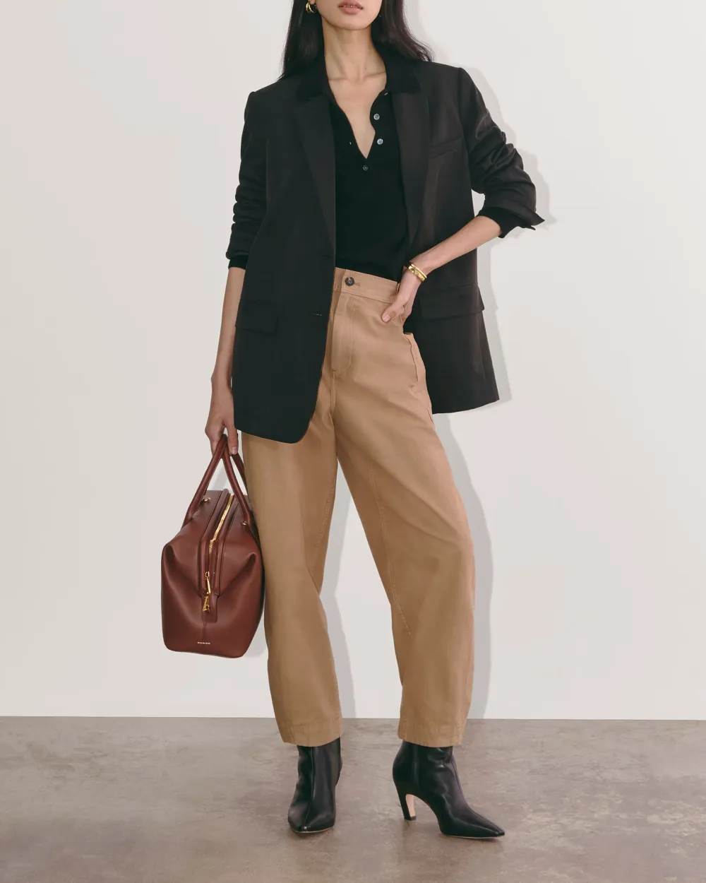 The Black Classic Crew in Cashmere