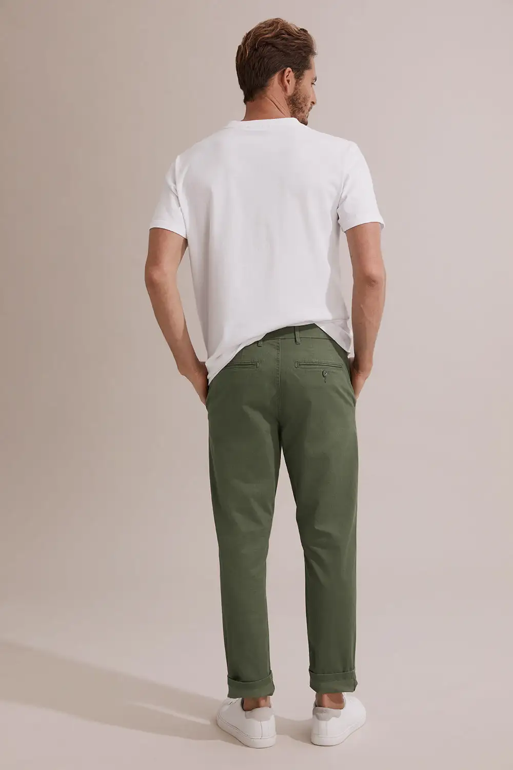Men's Detailed Tapered Stretch Pants