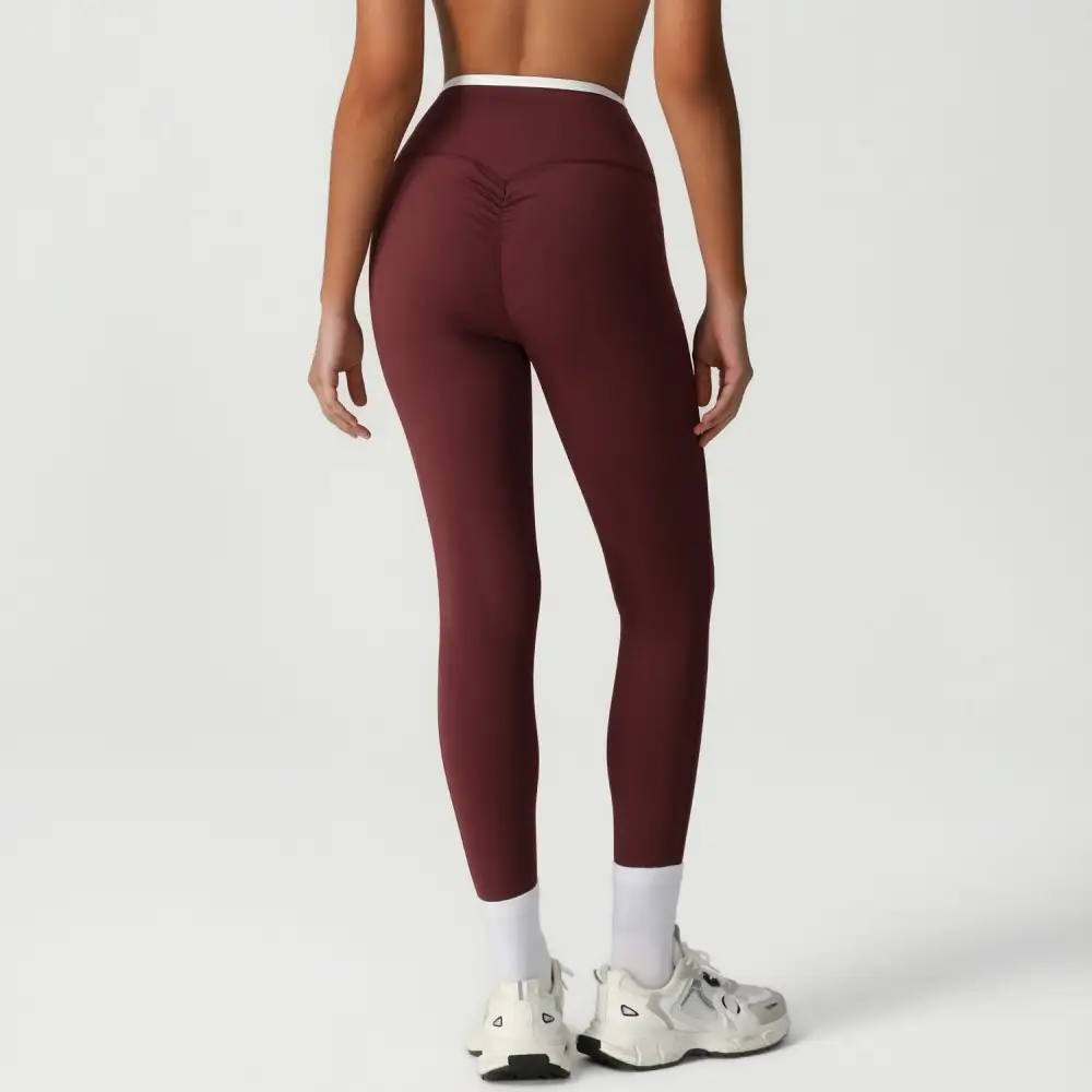 Contoured Cross Waist Leggings