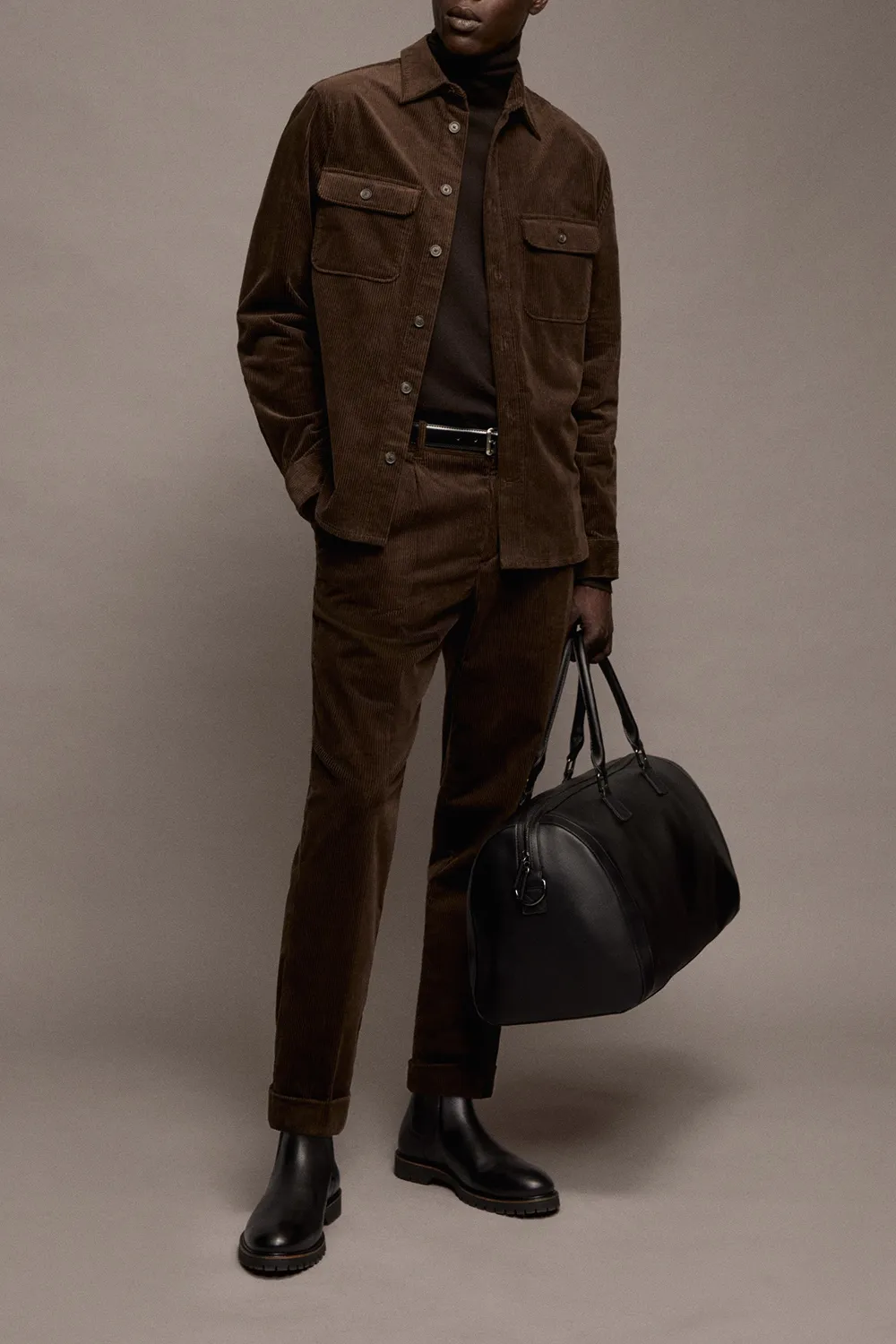 Corduroy Pockets Overshirt