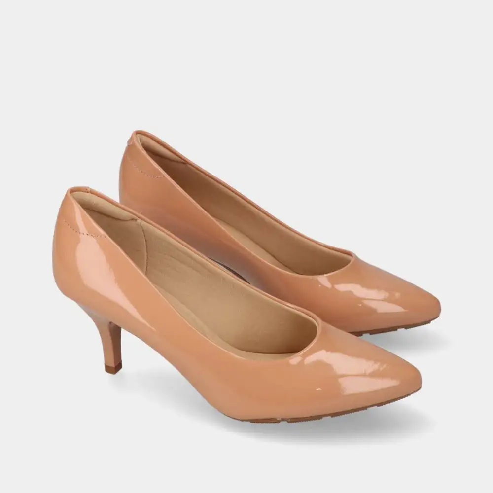 Patent Effect Stiletto Comfort Pumps