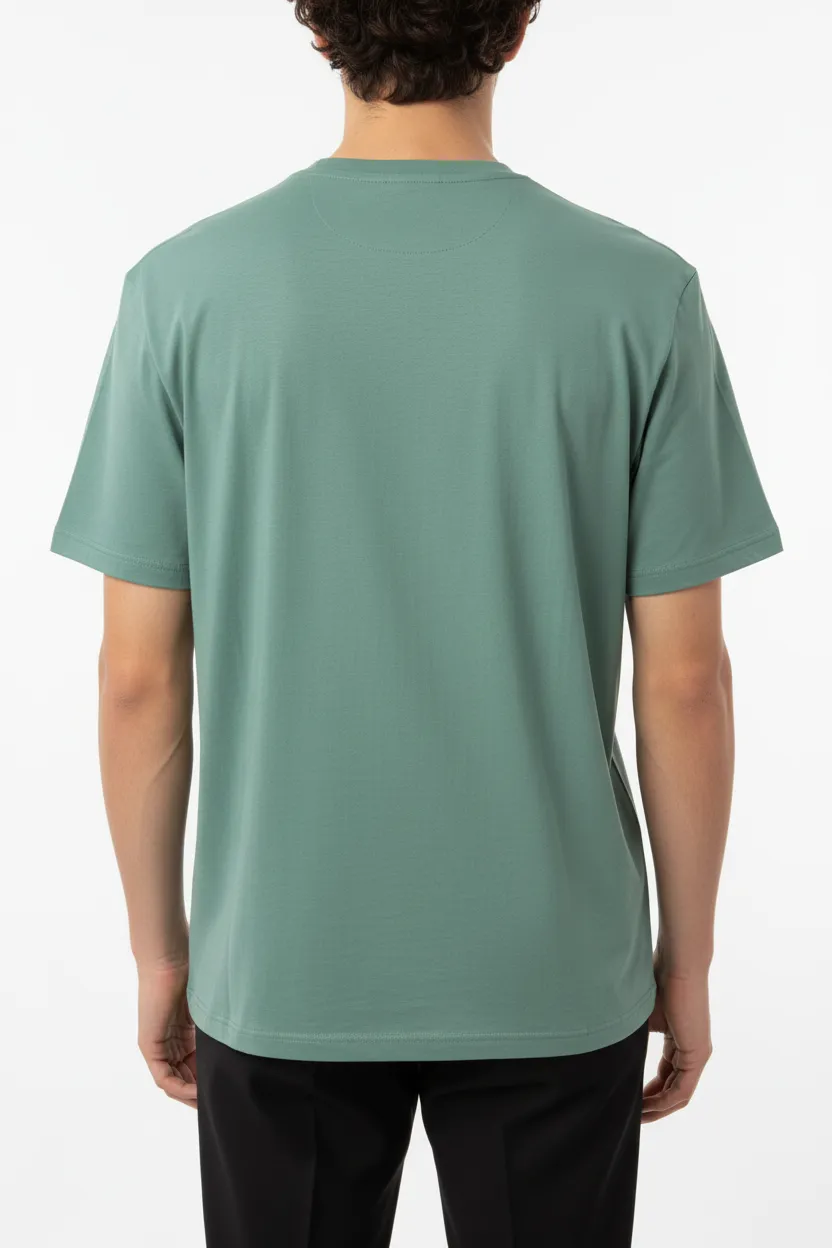 Modern Round Neck Cotton T-Shirt