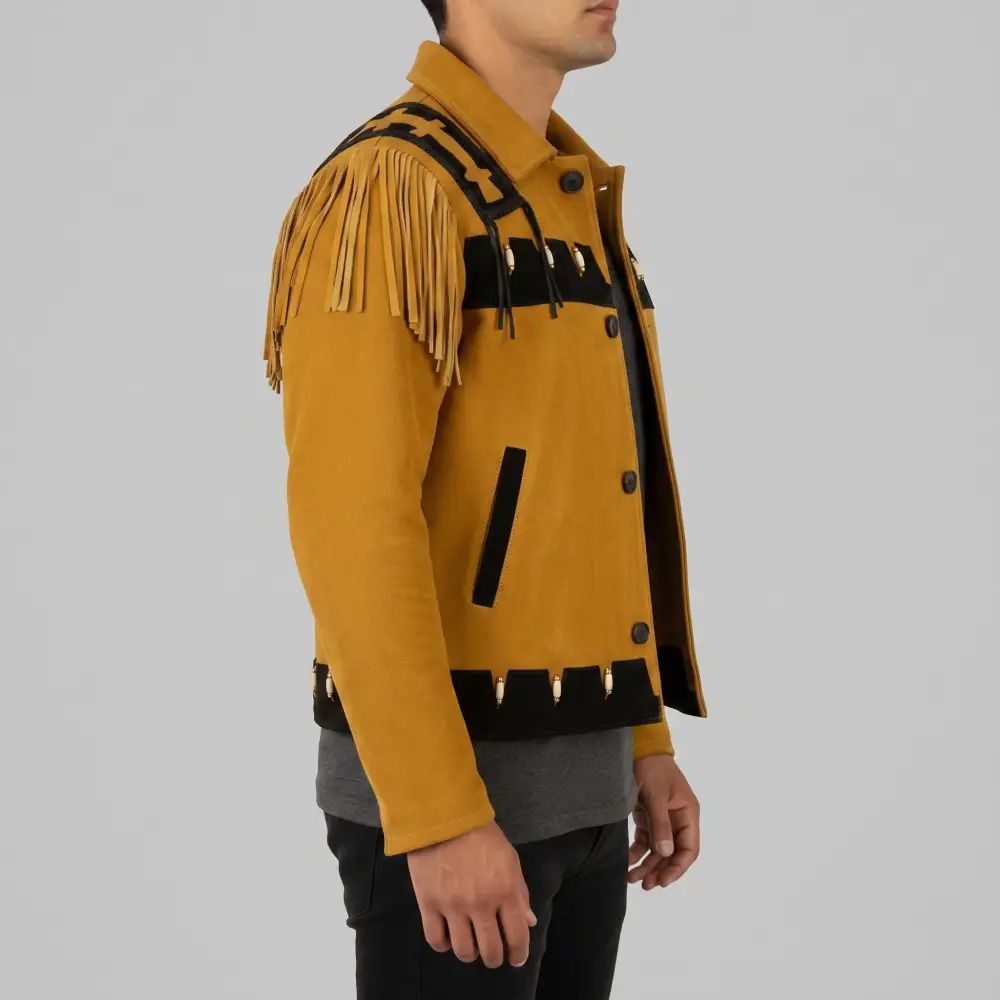 Modern Suede Biker Trucker Western Jacket