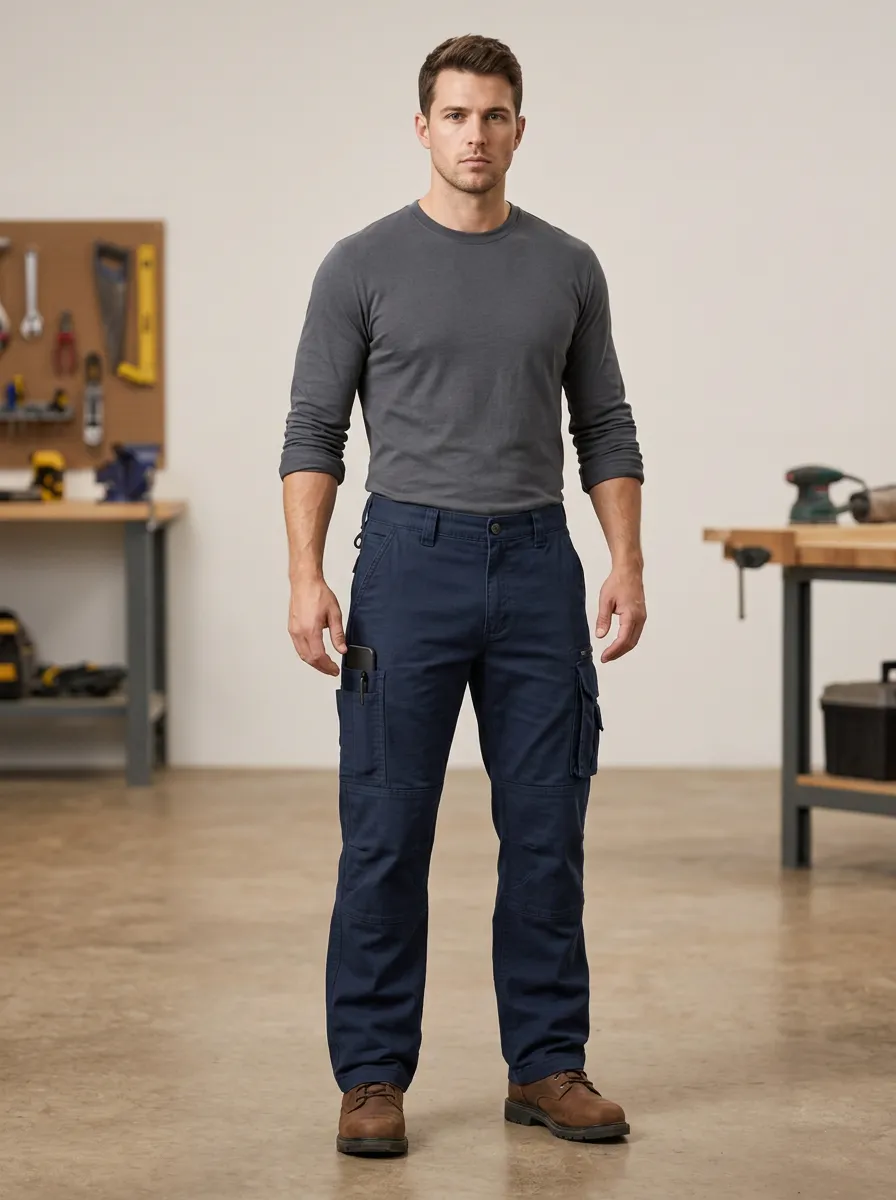 Men's Workday Multi-Pocket Carpenter Work Pants