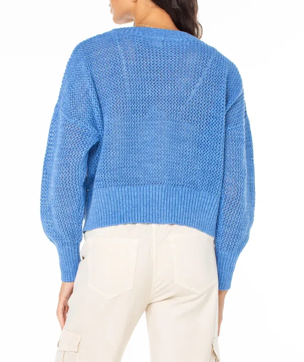 Ladies' Knitted Sweater With Embroidered Floral Patterns