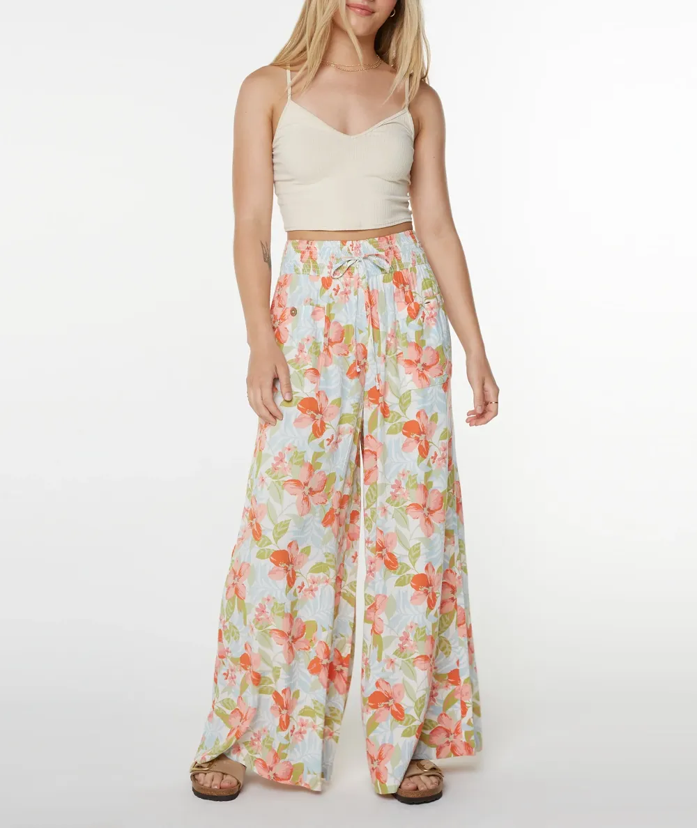 Retro Floral Women's Wide-Leg Pants