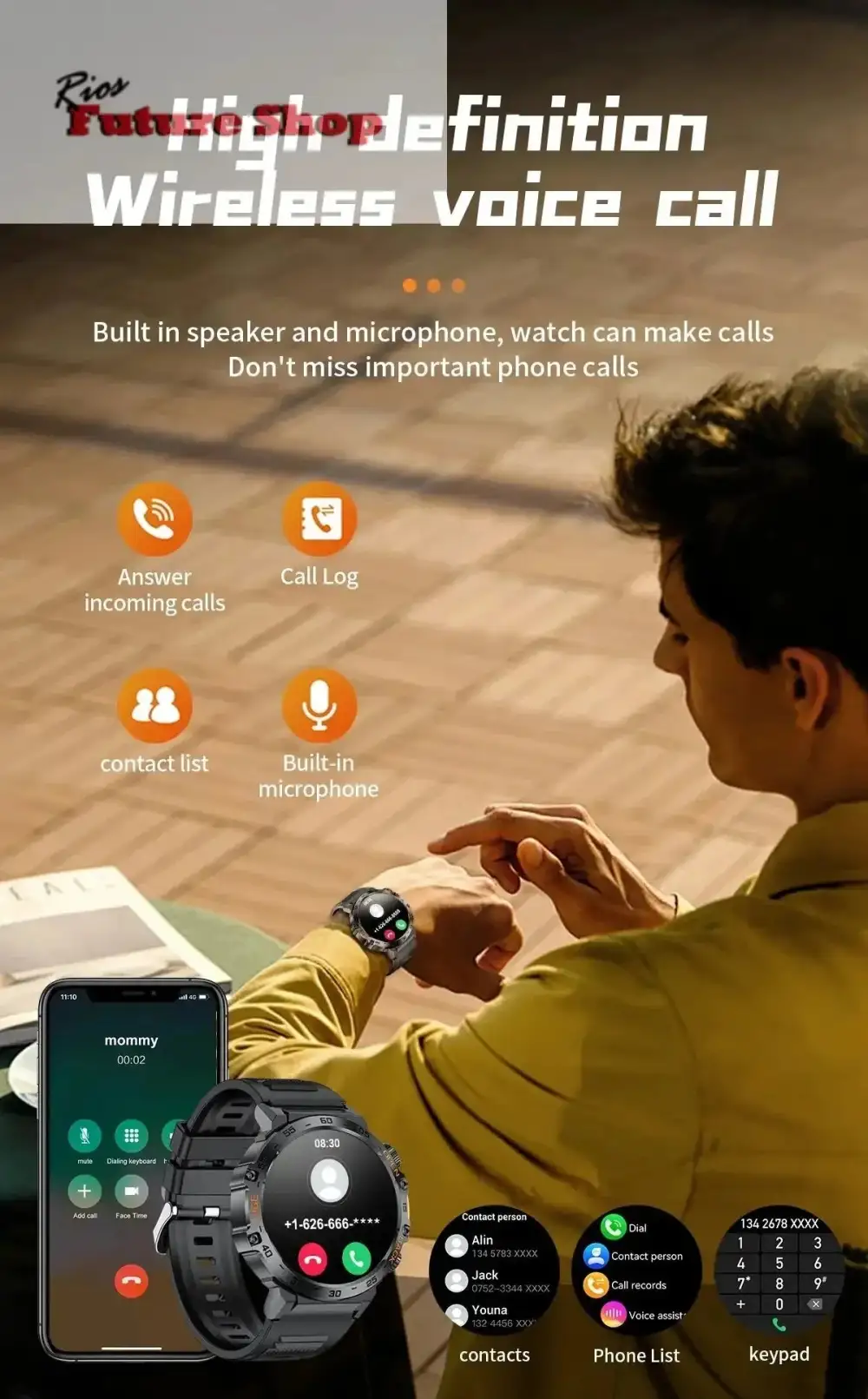 2024 New Smart Watch Men Style