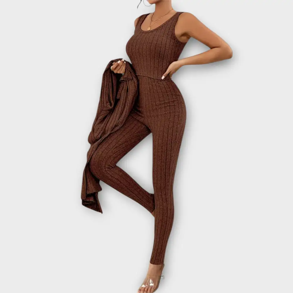 Cardigan Long Sleeve Matching Set