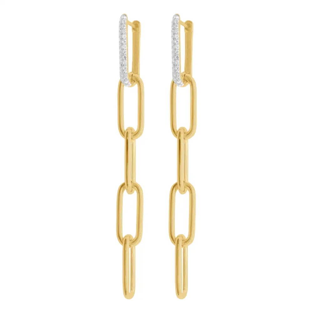 Layered Tonal Gem Detail Earrings