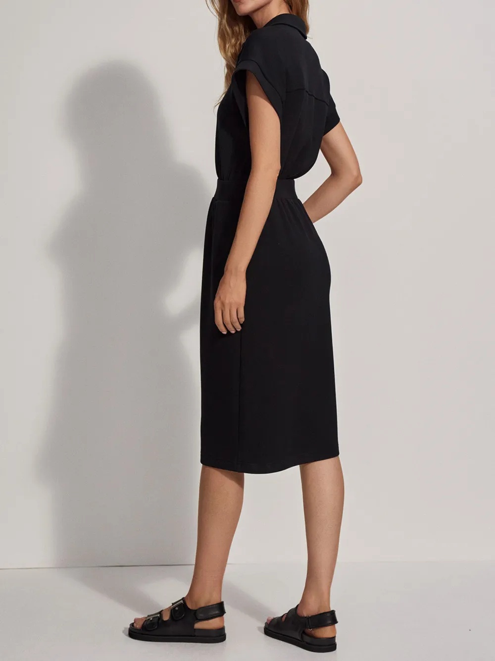 Mid-Waist Zip-Through Dress