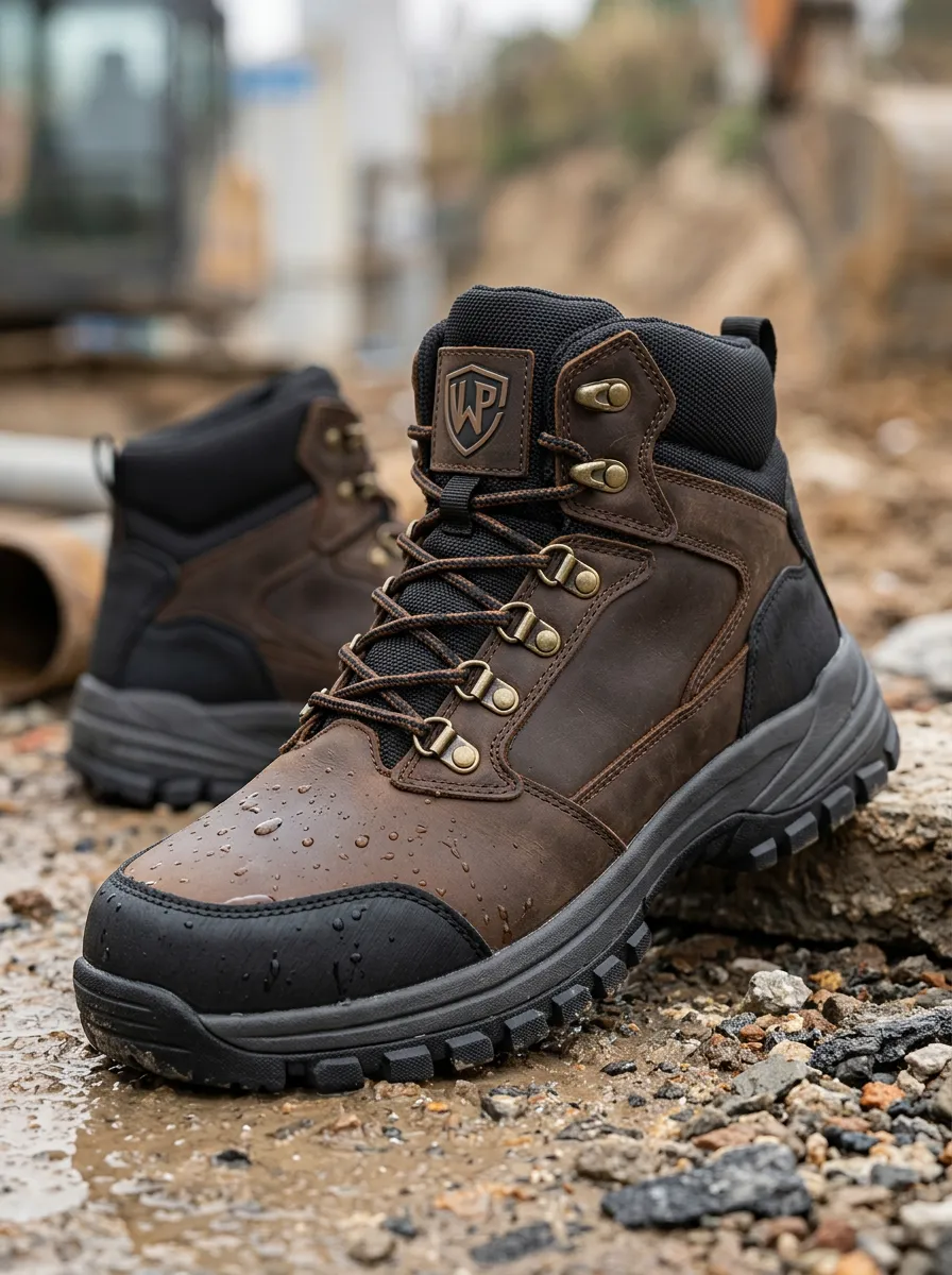 Streamlined Construction Collection Men' Waterproof Work Boots