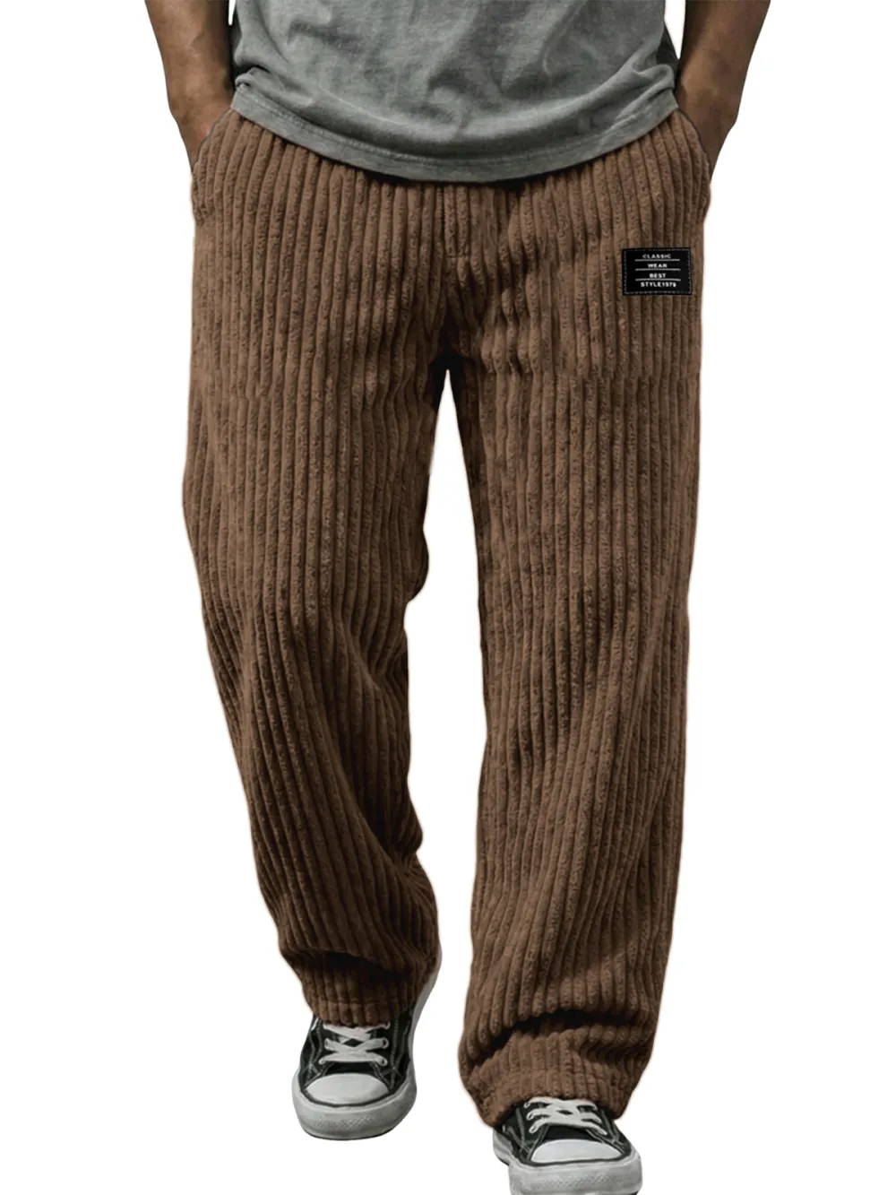 Soft Touch Corduroy Striped Trousers