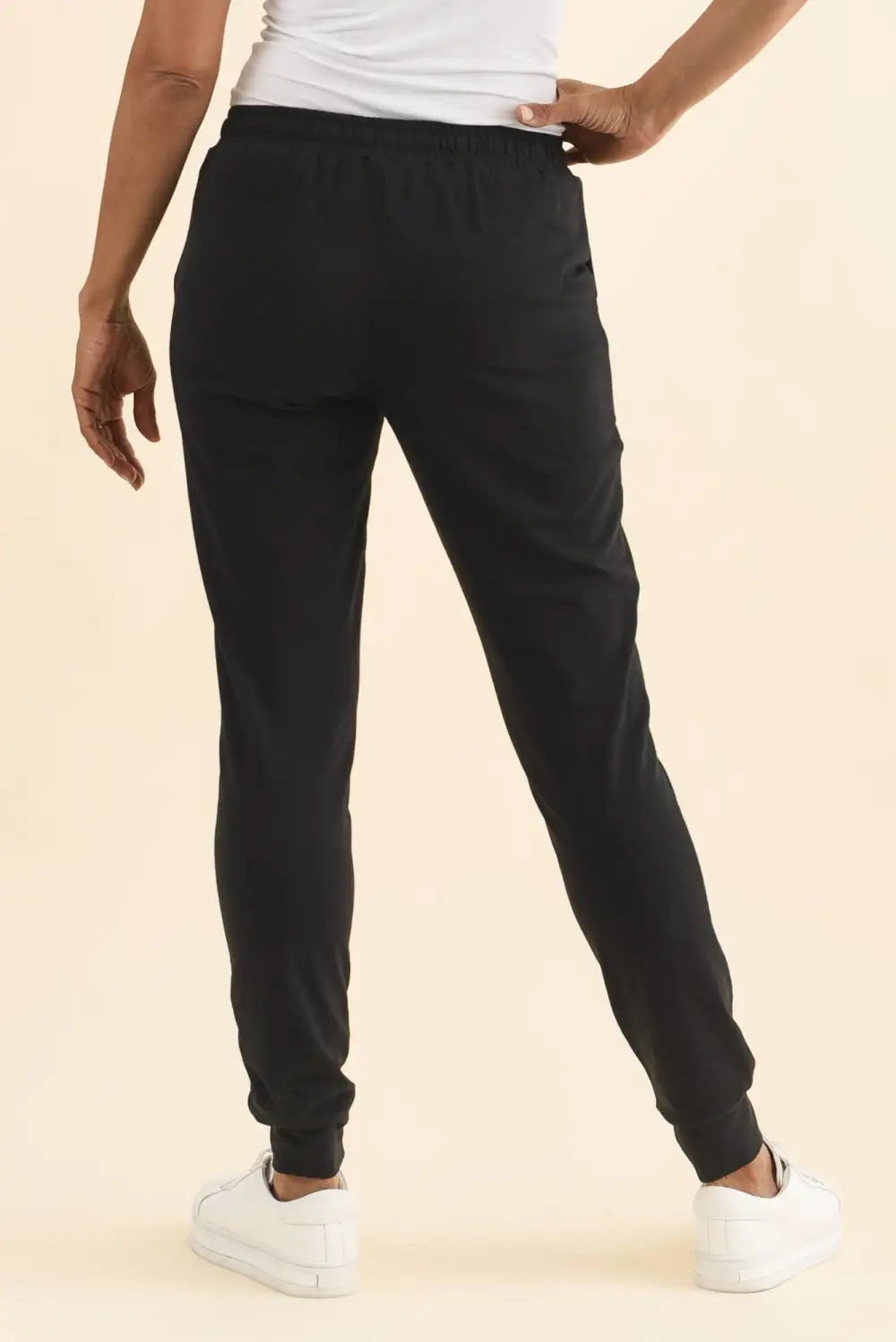 Mid Rise Sweatpants With Drawstring And Elastic Waist