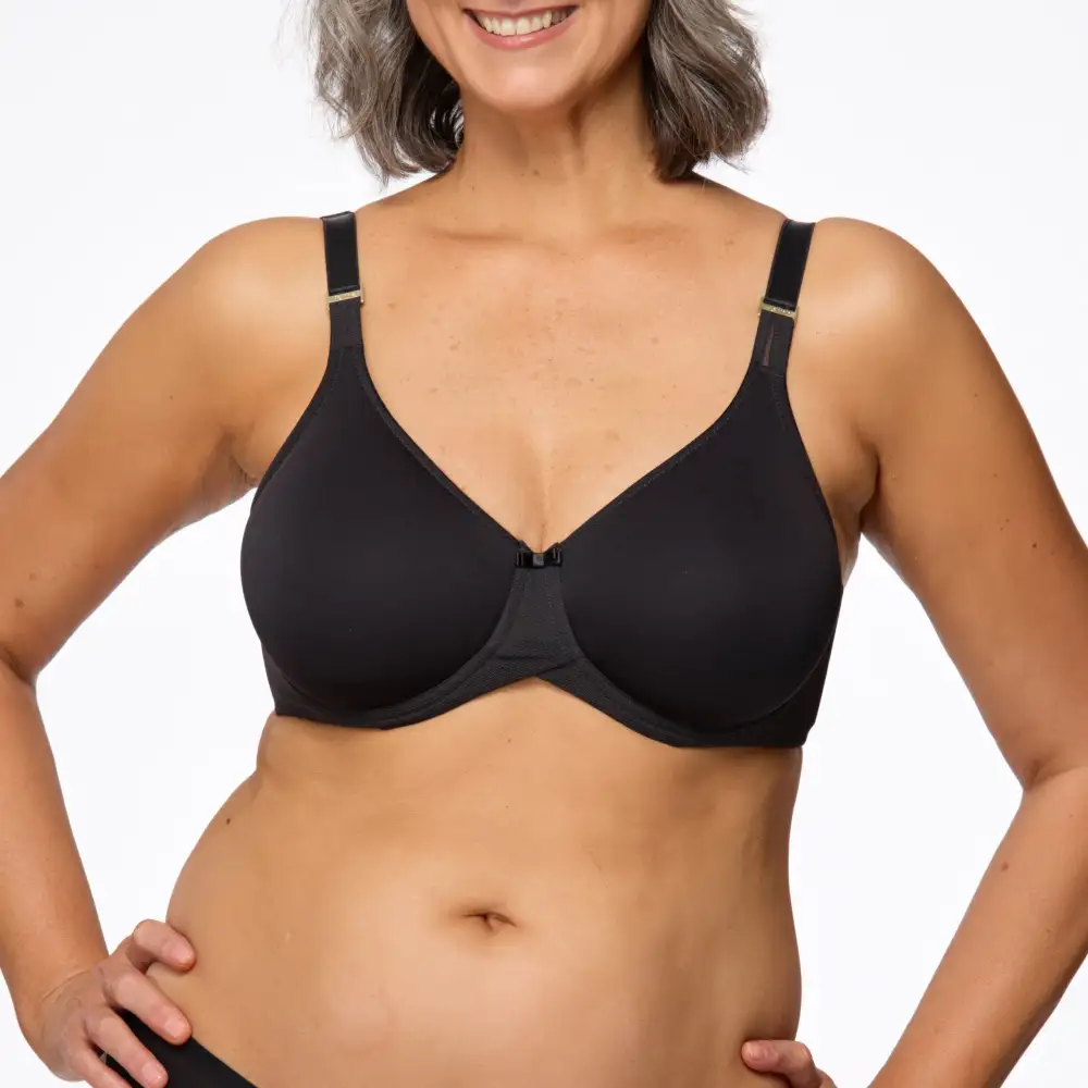 Women's Molded Seamless Removable Straps Mesh Breathable Bra