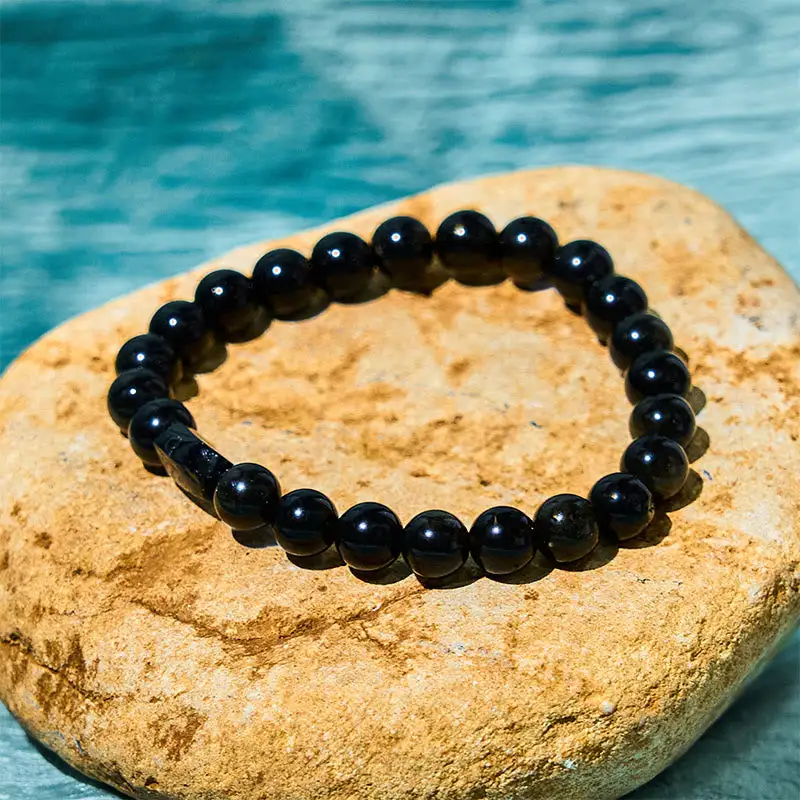 Everyday Obsidian Tourmaline Bracelet