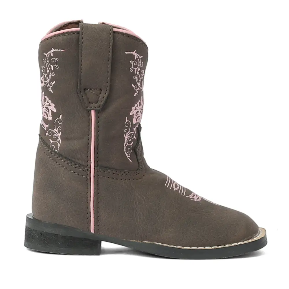 Clean Men's Western Boots With Layered Shaft