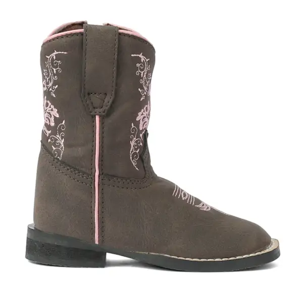 Clean Men's Western Boots With Layered Shaft