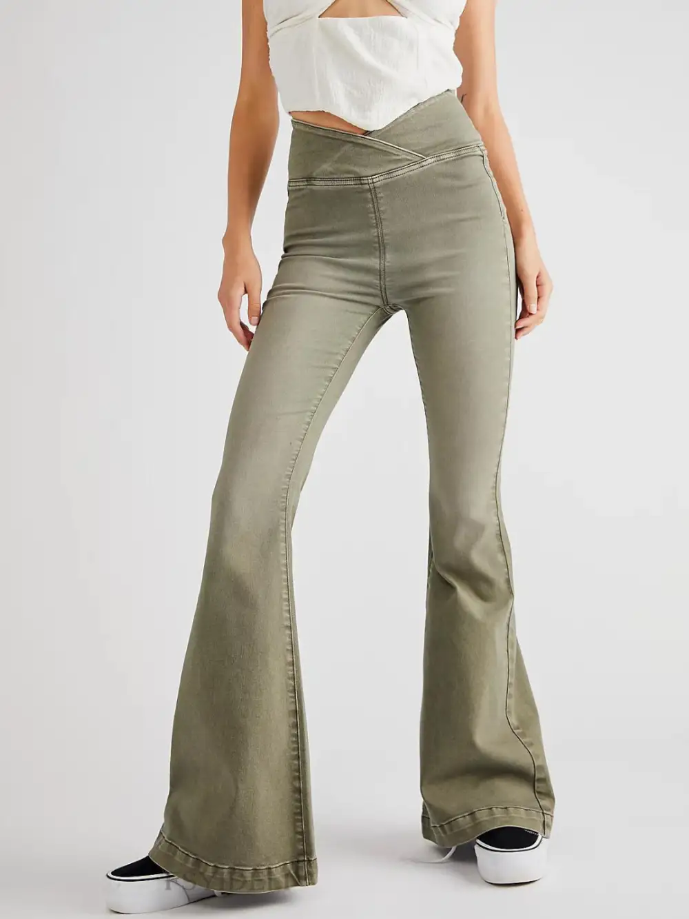 Balanced Flare Leg Denim Jeans