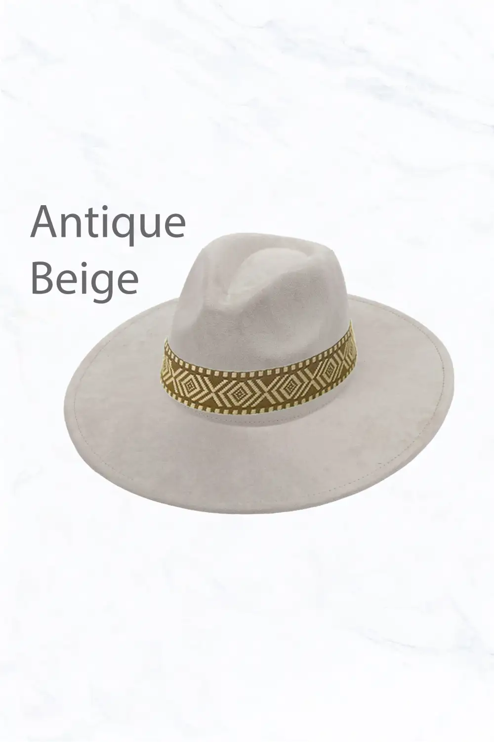 Suede Large Eaves Peach Top Fedora Hat