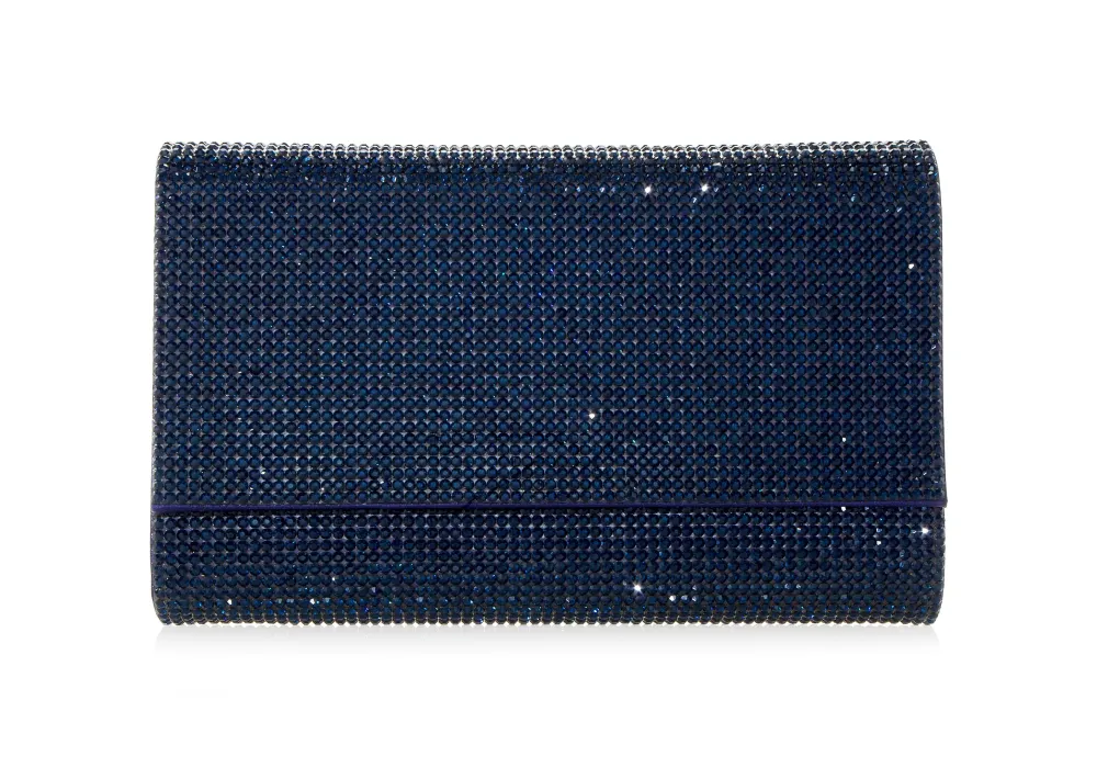 Textured Faceted Frame Evening Clutch