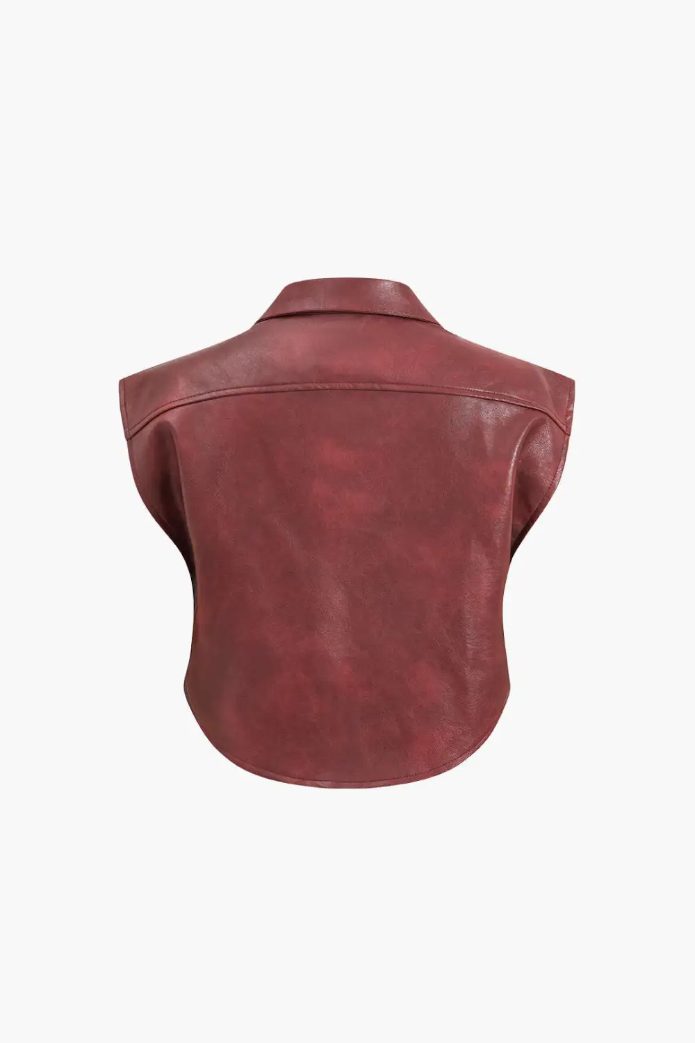 Faux Leather Sleeveless Top