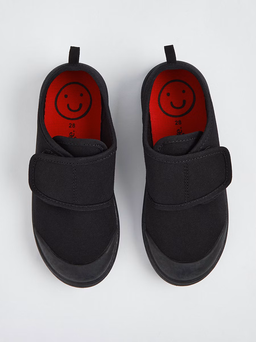 Black Wrap Strap Plimsoll detail 3