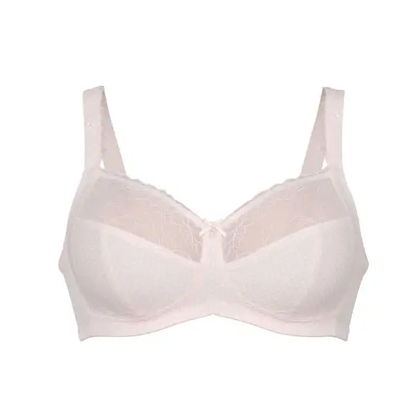 Women's Wireless Underwire Four-Part Cup Lace Bra