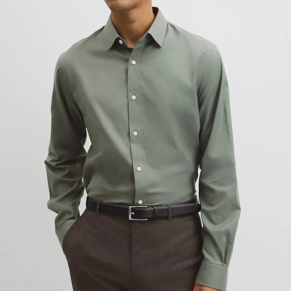 Men's Textured Oxford Regular Fit Shirt