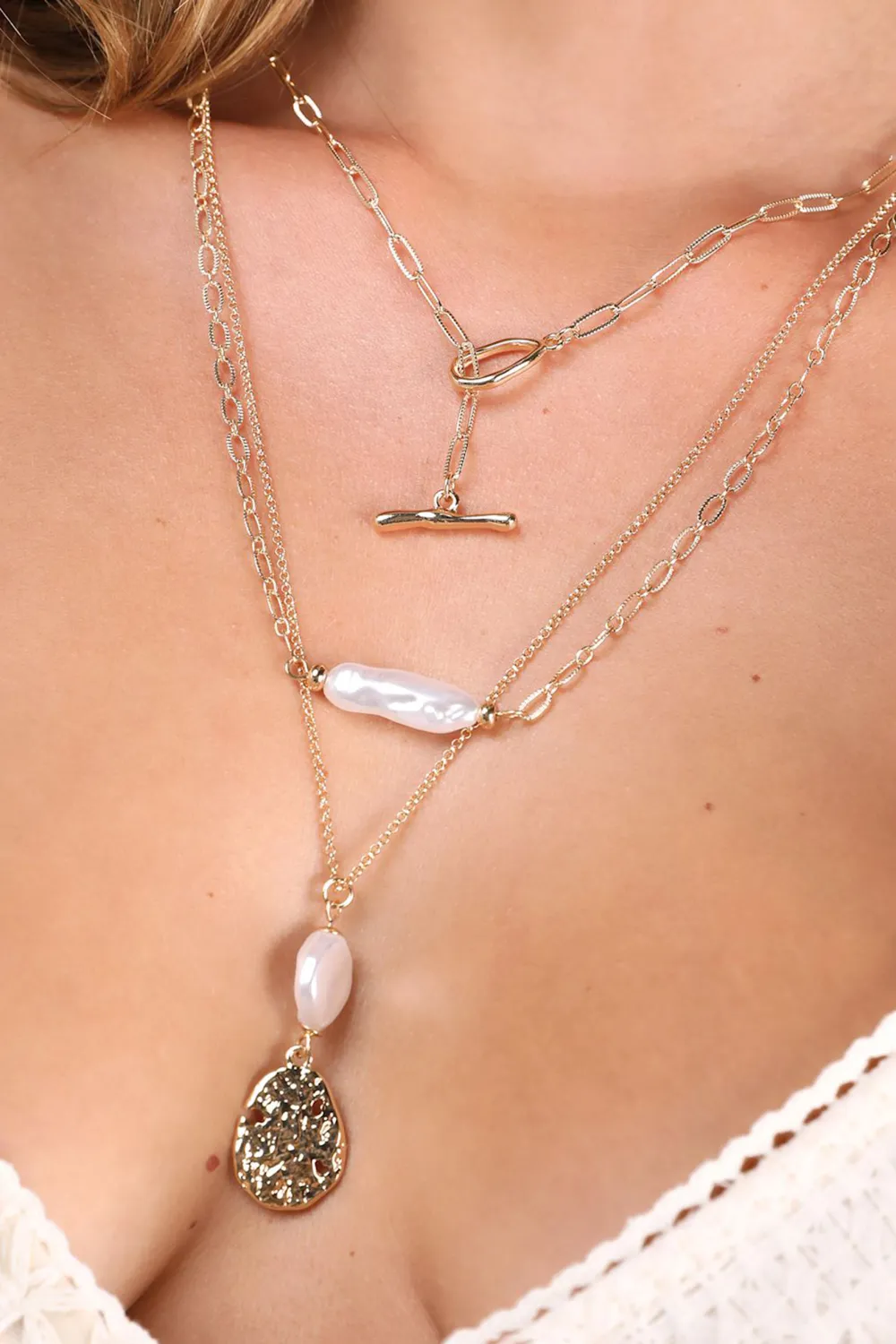 Luxurious And Versatile Three-Piece Necklace