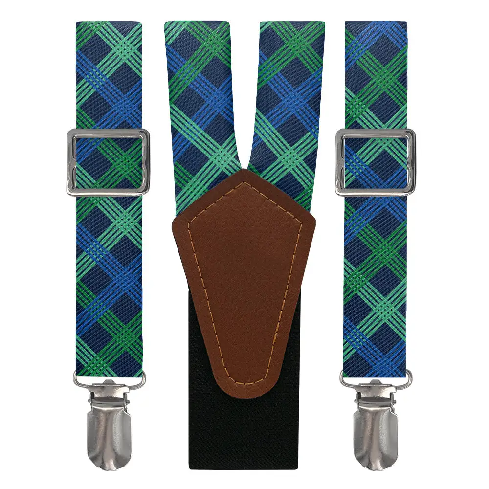 Belmont Plaid Pattern Suspenders