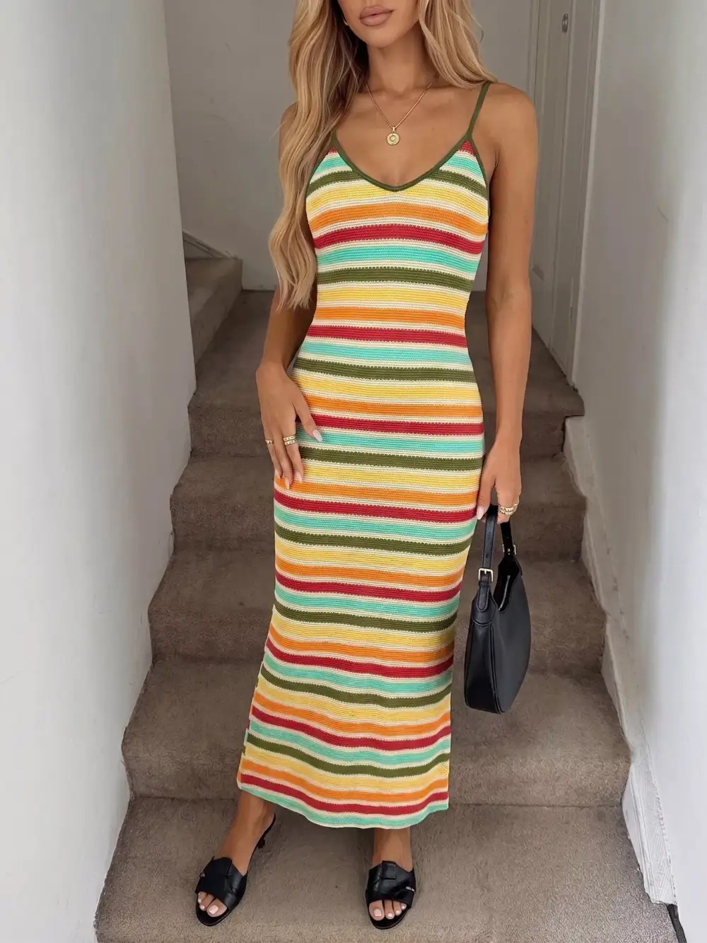 Everyday Bodycon Knit Midi Dress