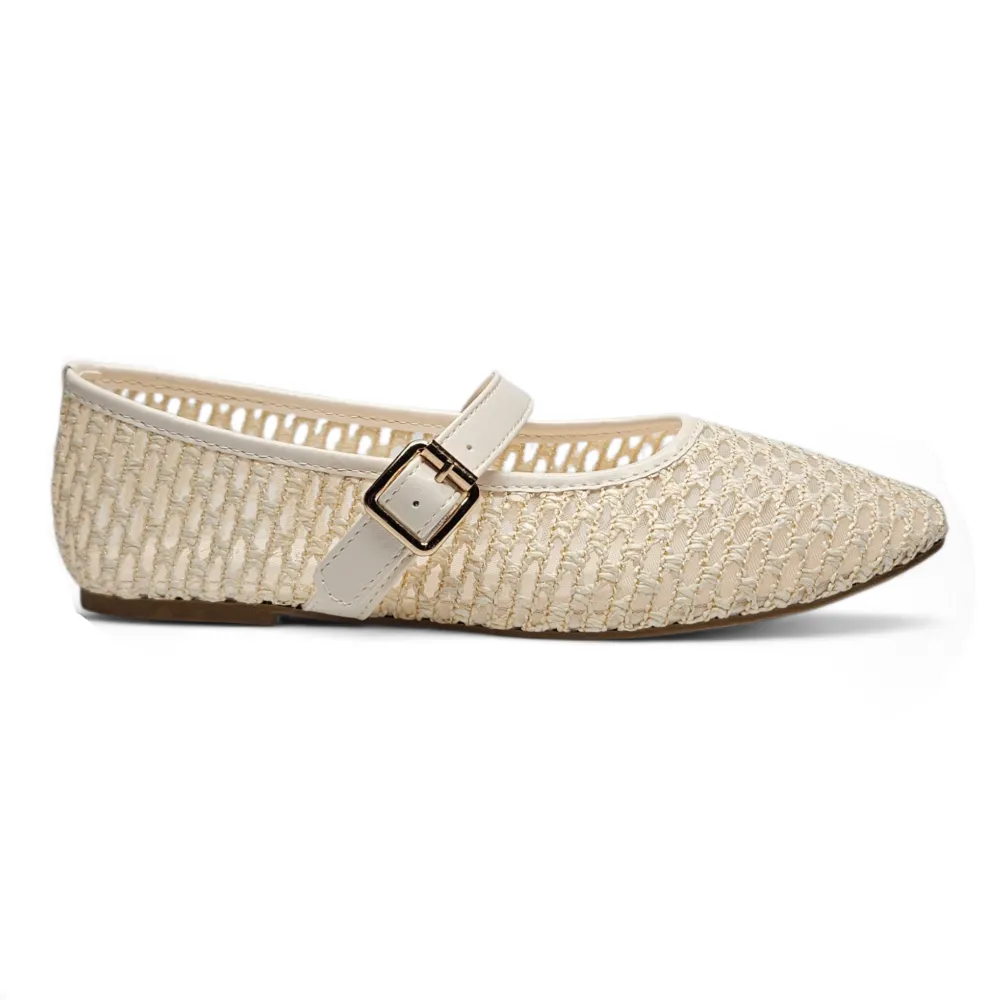 Accept Woven Mary Jane Flats