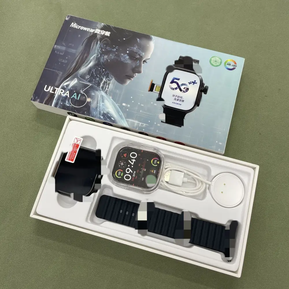 Wear smart watch ultra ai3 card 4G cellular wifi version AMOLED screen