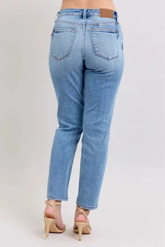 Denim Mid Rise Pocketed Vintage Jeans