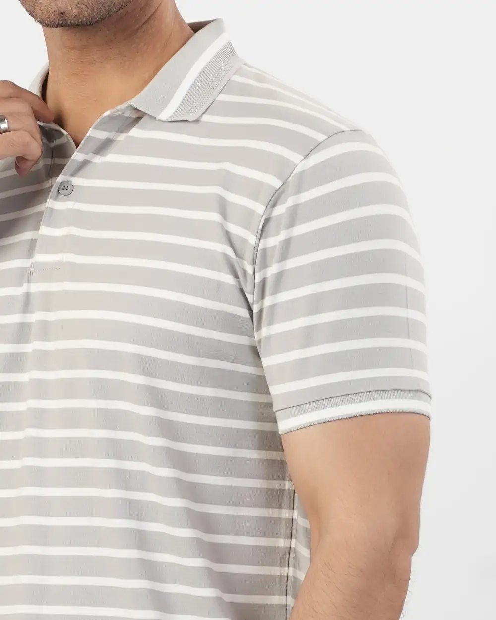 Men's Smart Casual Neat Polo Collar T-Shirt