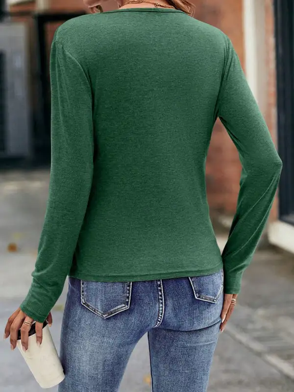V-Neck Knit Fashion Top