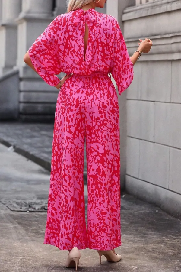 Belted Wide Leg Jumpsuit