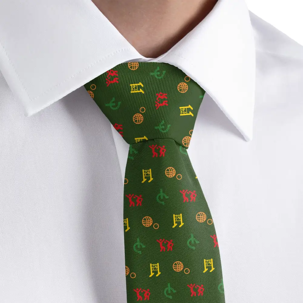 Lawn Games Pattern Necktie
