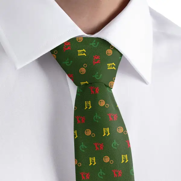 Lawn Games Pattern Necktie