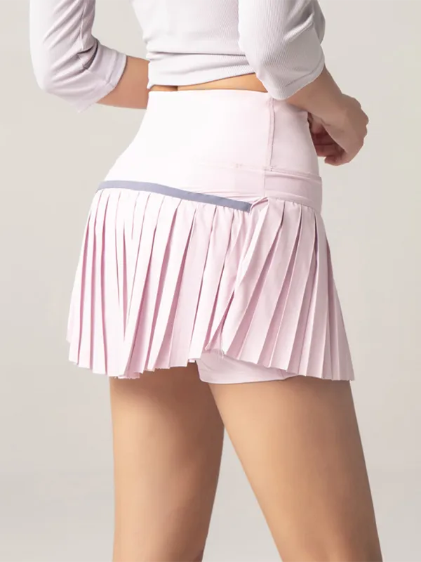 Casual Pleated Knit Skirt
