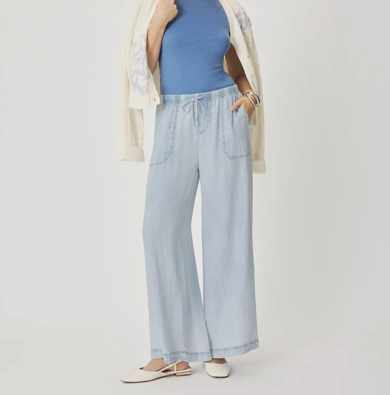 Bleached Indigo Angie Pants