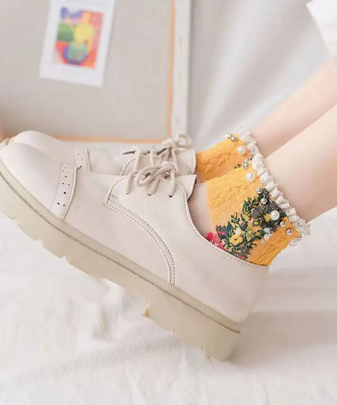 Japanese Korean Pearl Socks