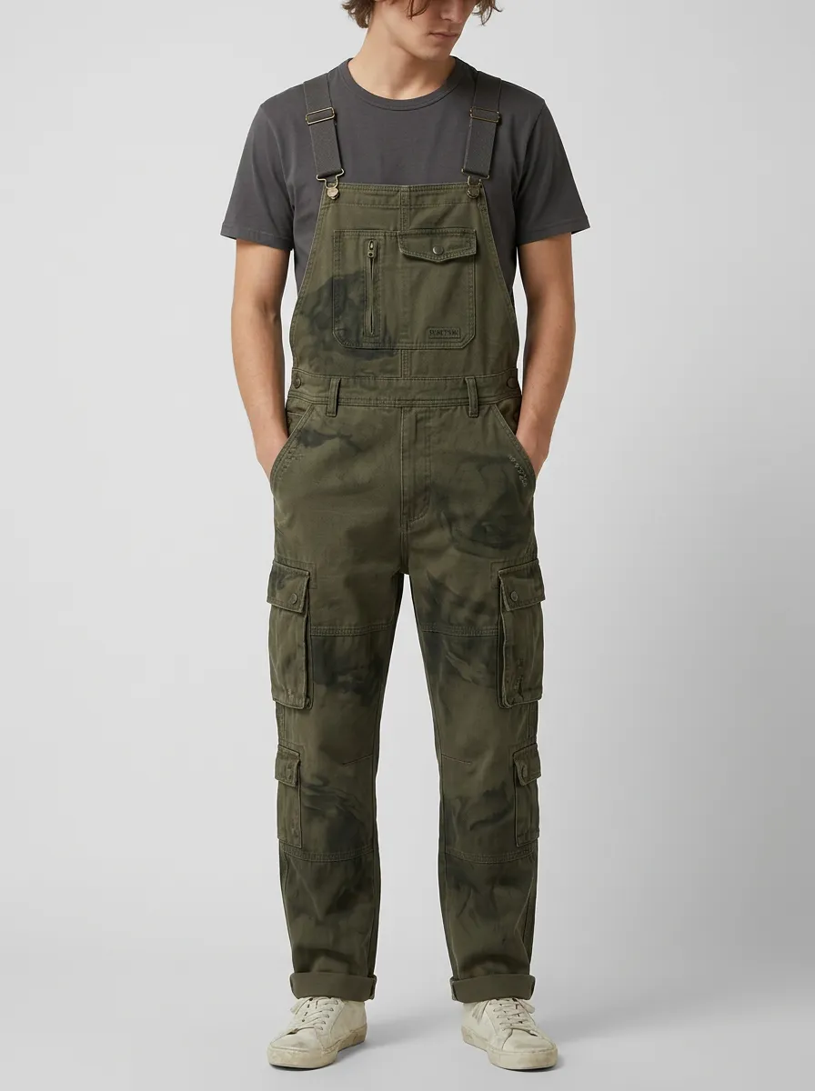 Cargo Overalls Distressed Overalls