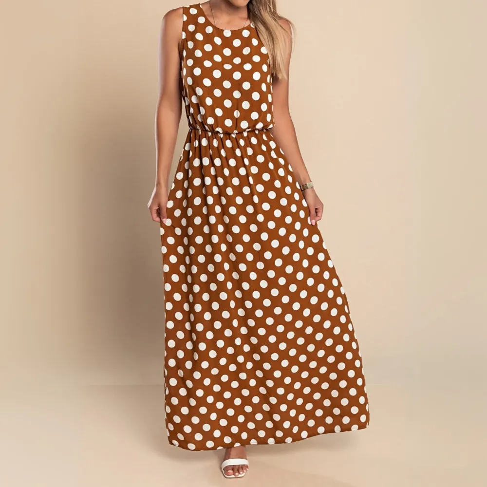 Avery Polka Dot Flow Maxi Dress