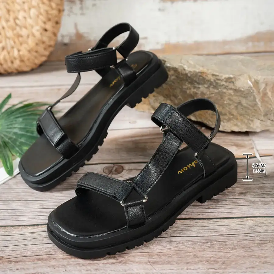 Soft Open Toe Platform Sandals