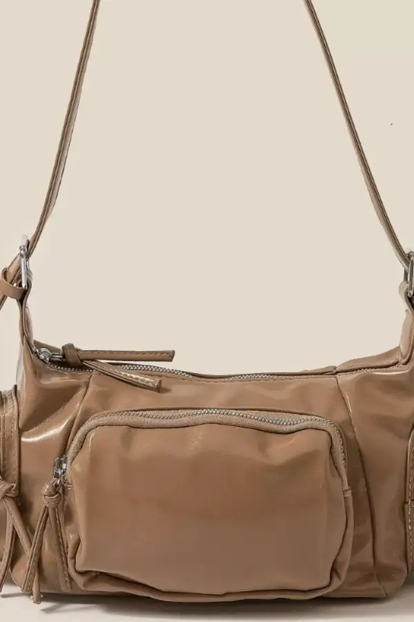 Pocket Glossy Handbag