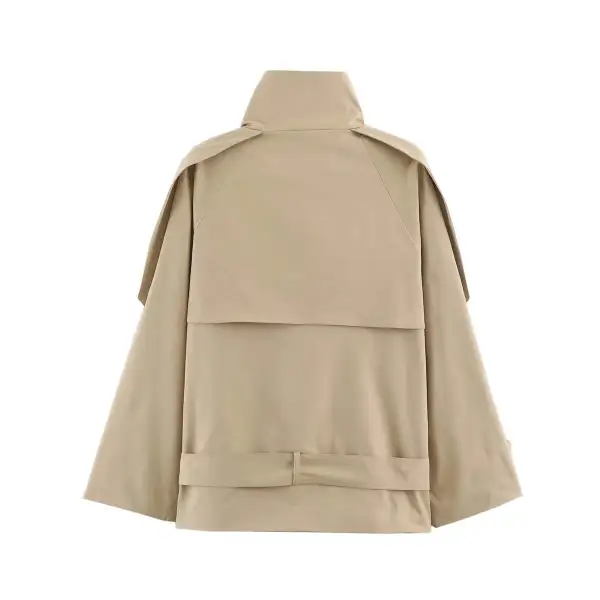 Polished Double Breasted Trench Coat