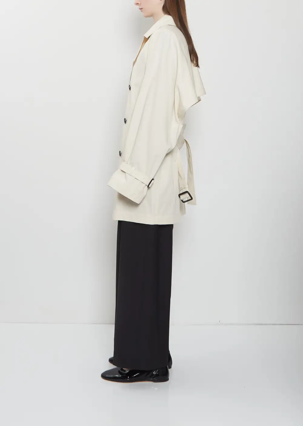 Women's Oversized Notch Lapel Trench Coat