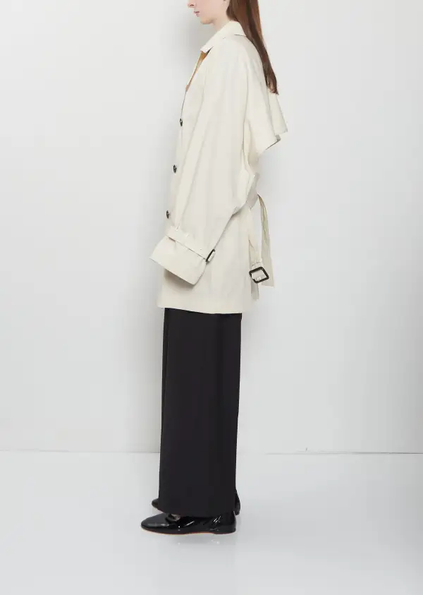 Women's Oversized Notch Lapel Trench Coat